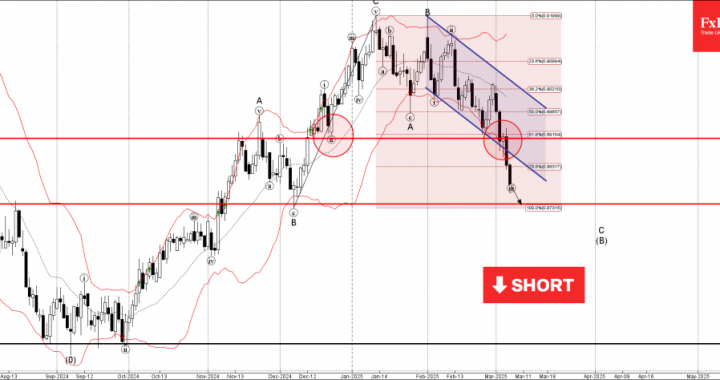 外国為替-USDCHFウェーブ分析 –  2025年3月7日|テクニカル分析